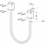 DVK FLEXSR, gaine LOCINOX pour câbles électroniques. Schéma technique