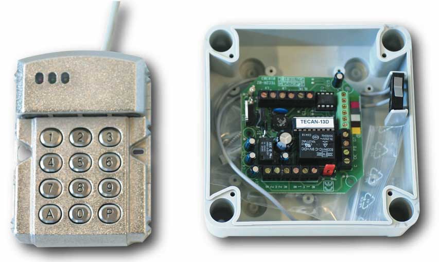 Digicode à électronique déportée - 250 code. TREBI, distributeur pour le Fabricant ACIE. Achat en ligne possible sur bricometal/faptrebi. Motorisation, contrôle d'accès